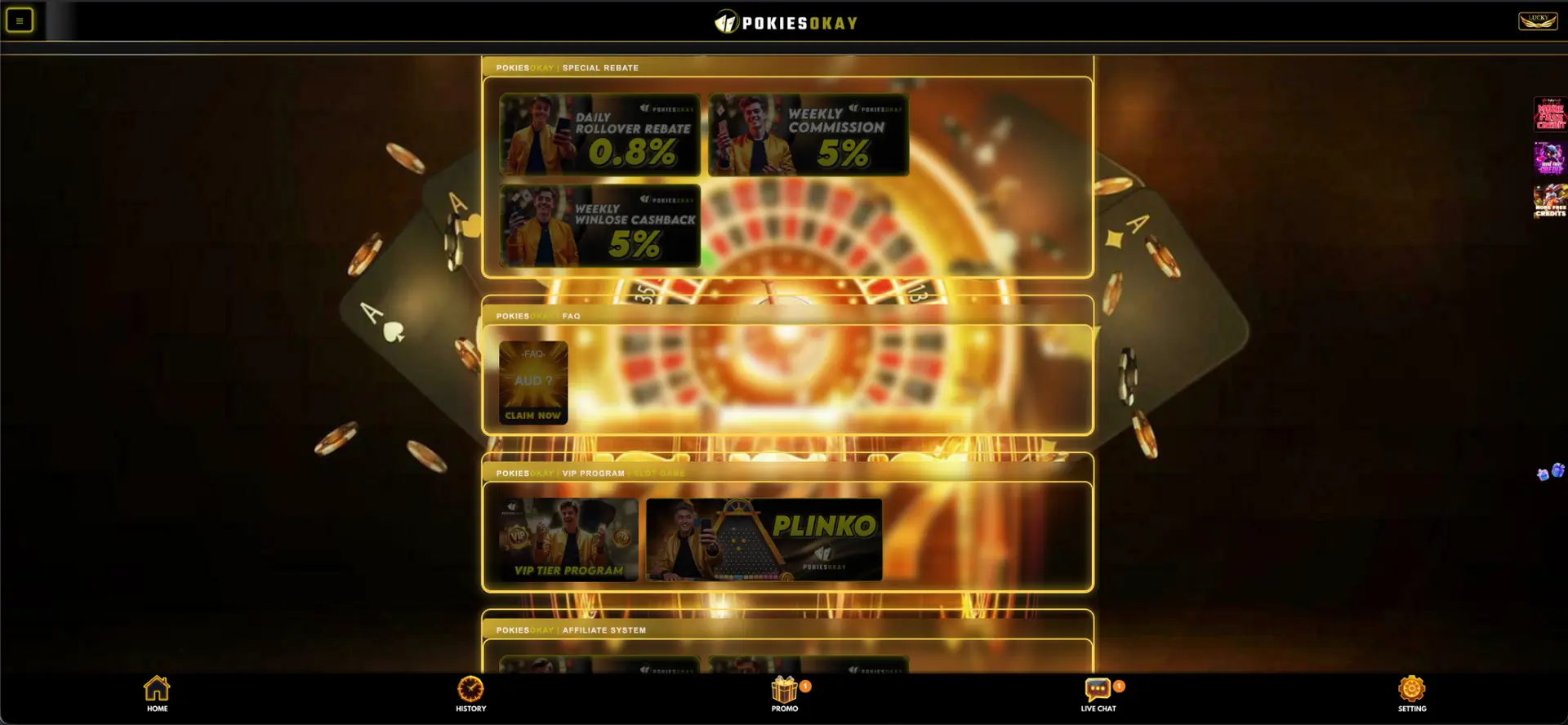 Rebate, cashback and promotion FAQ panels